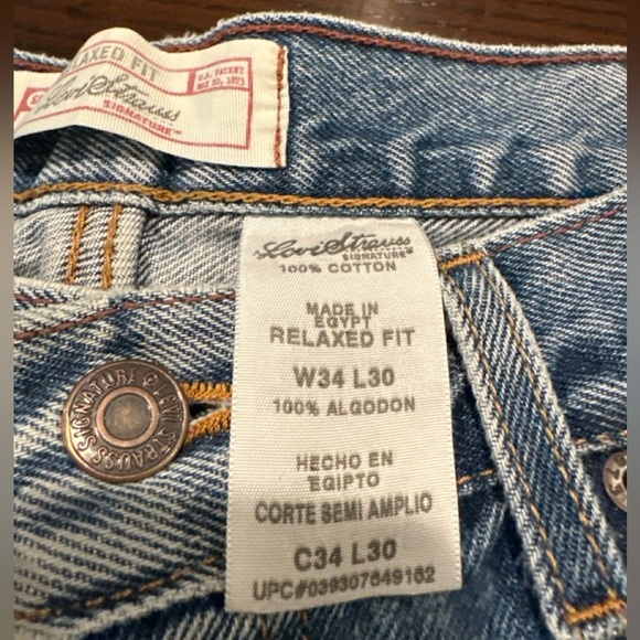 Levi Strauss Signature Men’s 34x30 Medium Wash Relaxed Fit - Picture 7 of 9